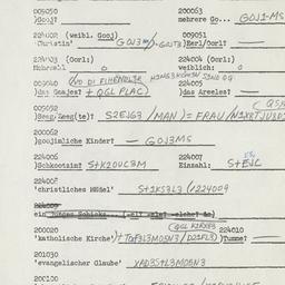 Western questionnaire, answ...