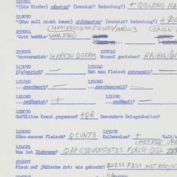 Western questionnaire, answ...