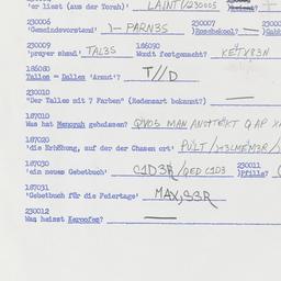 Western questionnaire, answ...