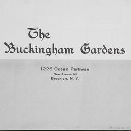 The Buckingham Gardens, 122...