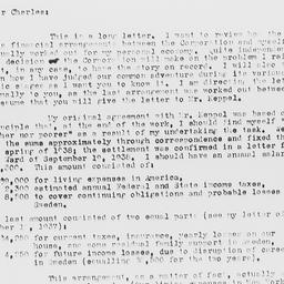 Letter from Gunnar Myrdal t...
