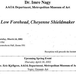 Announcements, 2001-03-14. ...