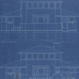 Working drawing #4: South, ...