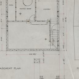 Basement, roof plans
