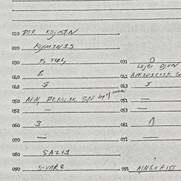 Eastern questionnaire, answ...