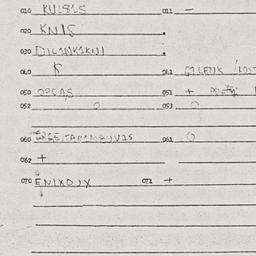 Eastern questionnaire, answ...