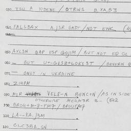Eastern questionnaire, answ...