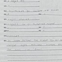 Eastern questionnaire, answ...