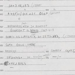Eastern questionnaire, answ...