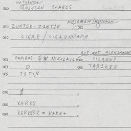 Eastern questionnaire, answ...