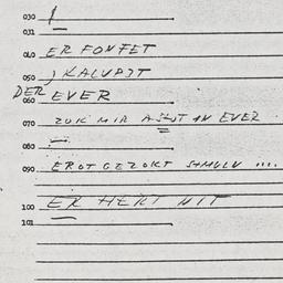Eastern questionnaire, answ...