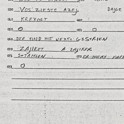 Eastern questionnaire, answ...