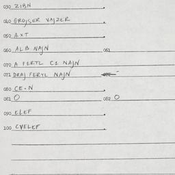 Eastern questionnaire, answ...