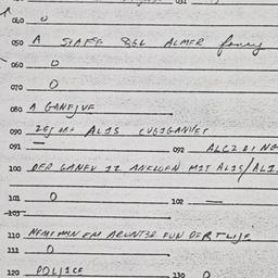 Eastern questionnaire, answ...