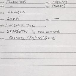 Eastern questionnaire, answ...