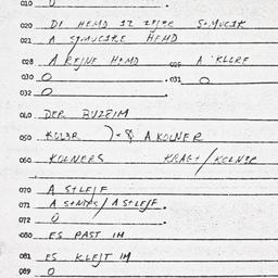 Eastern questionnaire, answ...