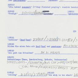 Western questionnaire, answ...