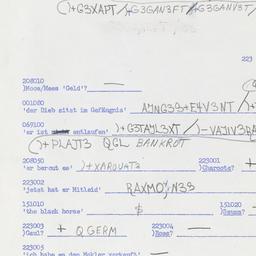 Western questionnaire, answ...