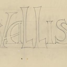 Sign lettering details