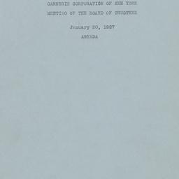 Board Meeting, 1/20/1927
