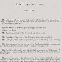 Executive Committee Meeting...