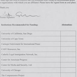Board of Trustees Meeting, ...