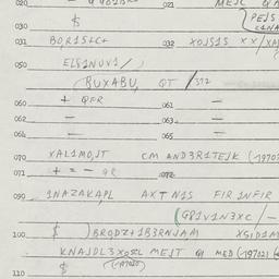 Eastern questionnaire, answ...