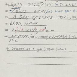 Eastern questionnaire, answ...