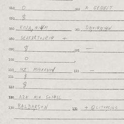 Eastern questionnaire, answ...