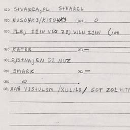 Eastern questionnaire, answ...