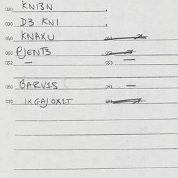 Eastern questionnaire, answ...