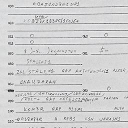 Eastern questionnaire, answ...