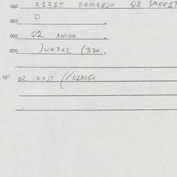 Eastern questionnaire, answ...