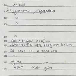 Eastern questionnaire, answ...