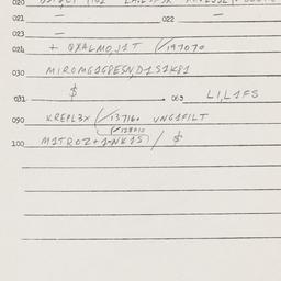 Eastern questionnaire, answ...
