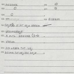Eastern questionnaire, answ...