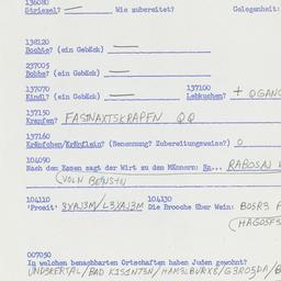 Western questionnaire, answ...