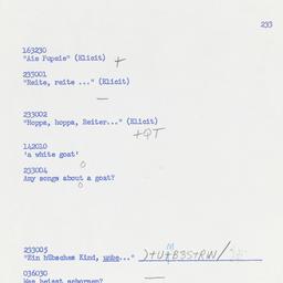 Western questionnaire, answ...