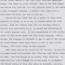 New York's Future as I ...
