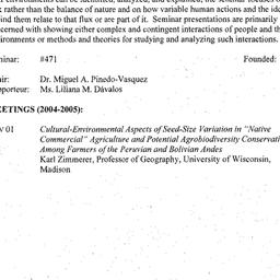 Schedules, Ecology and Cult...