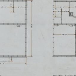 First, second floor plate p...