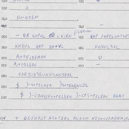 Eastern questionnaire, answ...