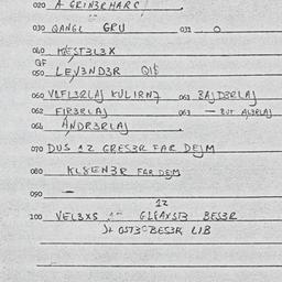 Eastern questionnaire, answ...