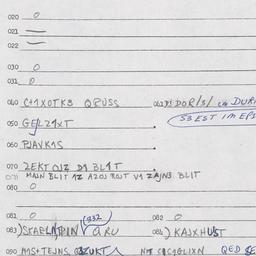 Eastern questionnaire, answ...