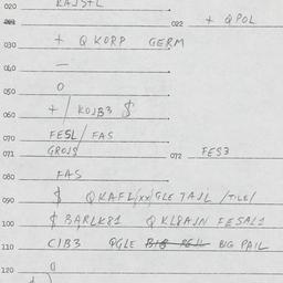 Eastern questionnaire, answ...