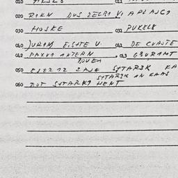 Eastern questionnaire, answ...