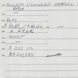 Eastern questionnaire, answ...