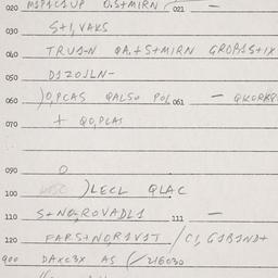 Eastern questionnaire, answ...