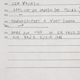 Eastern questionnaire, answ...