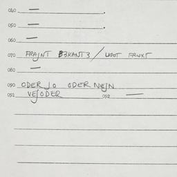 Eastern questionnaire, answ...